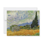Wheat Field With Cypresses By Vincent Van Gogh invitations