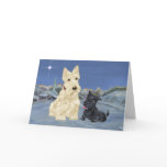 Wheaten Scottie and Pup Christmas