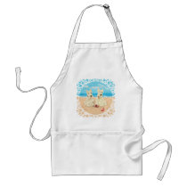 Wheaten Scotties at the Beach Apron