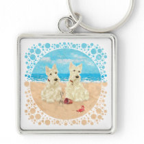 Wheaten Scotties at the Beach