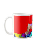 Wheaten Terrier Artist  (Red Bkgd) mugs