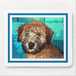 WHEATEN TERRIER: WET PUPPY mousepads