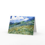 Wheatfield and Mountains, Vincent Van Gogh cards