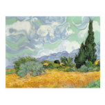 Wheatfield with Cypresses, 1889 Post Card