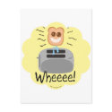 Wheeee! happy Toast! postcards