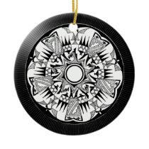 'Wheel of Black Sunshine' Ornaments