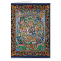 Wheel of Life Mandala Greeting Card