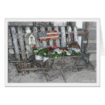 Wheelbarrow Flowers Card