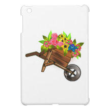 Wheelbarrow Full of Flowers iPad Mini Covers