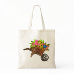 Wheelbarrow/ wagon filled with flowers bag