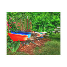 Wheelbarrows Gallery Wrap Canvas