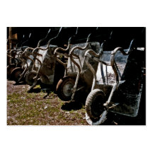Wheelbarrows for Building or Construction (2) Business Card Template