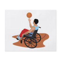 wheelchair basketball full color flyer