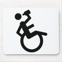 wheelchair boozer wheel chair mouse mats