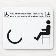 Wheelchair Handicap Logo Mousepads