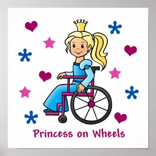 Wheelchair Princess Posters