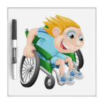 Wheelchair race dry erase whiteboards
