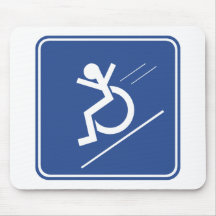 Wheelchair Whee! Mouse Pad