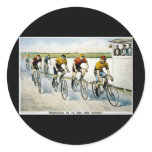 Wheelmen in a "Red Hot Finish." stickers
