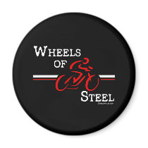 Wheels Of Steel Fridge Magnet