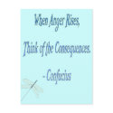 *When Anger Rises...*- Confucius Quote postcards