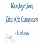 *When Anger Rises...*- Confucius Quote t-shirts