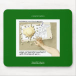 When Cartoonists Go Mad Funny Mouse Pad mousepads