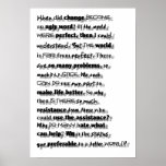 When Did Change Become Poster