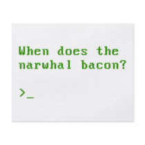 When Does the Narwhal Bacon VGA Reddit Question Custom Flyer
