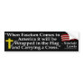 When Fascism Comes (bumper sticker)