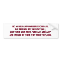 When Freedom Fails Bumper Sticker