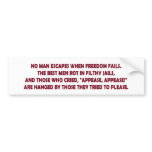 When Freedom Fails bumper stickers