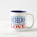 When God Created Fathers Mugs