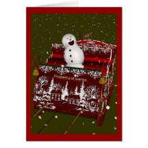 When Good Snowmen Go Bad Christmas Greeting Cards