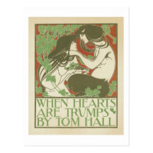 When Hearts are Trumps by Tom Hall Post Card