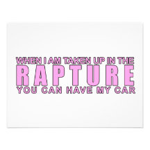 When I Am Taken Up In The Rapture... Announcement