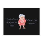 When I Got Married Funny Anniversary Postcard