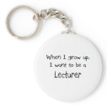 When I grow up I want to be a Lecturer keychains