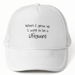 When I grow up I want to be a Lifeguard hats