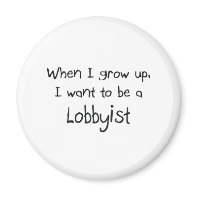 When I grow up I want to be a Lobbyist Refrigerator Magnets by professions