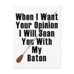 When I Want Your Opinion... Postcard