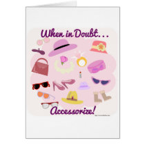 When in doubt accessorise! cards