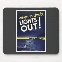 When In Doubt Lights Out! Mousepad