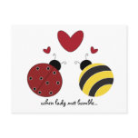 When lady met bumble... postcards