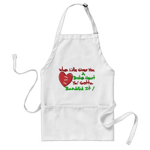 When Life Gives You A Broken Heart Apron