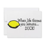 When Life Throws You Lemons Duck Lemon invitations