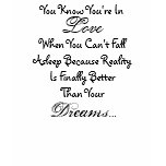 When Love Is Better Than Your Dreams..... t-shirts