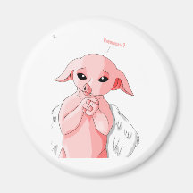 When Pigs Fly Fridge Magnet