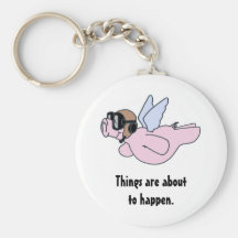 When pigs fly keychains