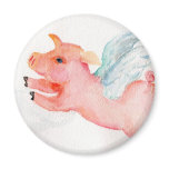 When Pigs Fly Fridge Magnet